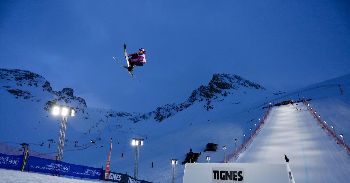 Matej Svancer in fourth place in the Big Air World Cup in Tignes (FRA)