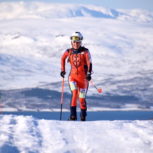 Sarah Dreier sichert sich den Vertical Gesamtweltcup Sieg | © Ski Austria - Weigl