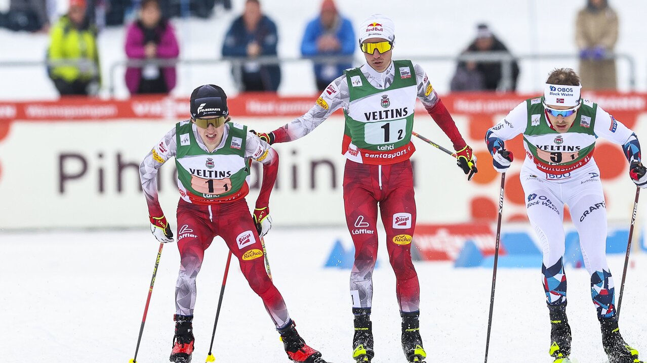 Für Johannes Lamparter und Stefan Rettenegger war heute im Teamsprint nicht mehr drin | © GEPA