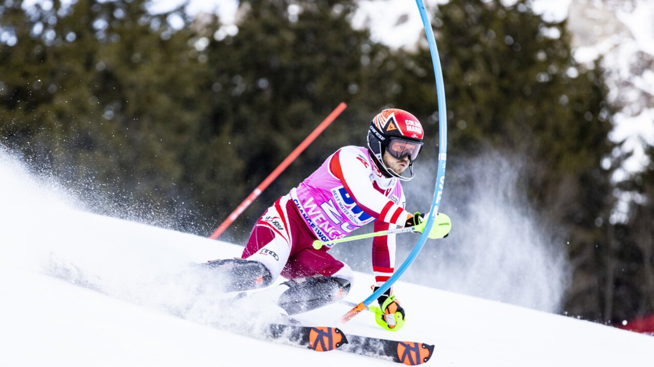 Sein bislang letztes Weltcuprennen bestritt Christian Hirschbühl am 16. Jänner 2022 in Wengen. | © GEPA