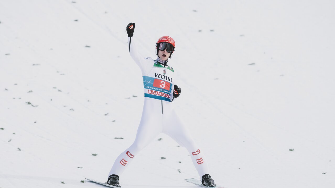 Garmisch Fettner Jubel | © EXPA