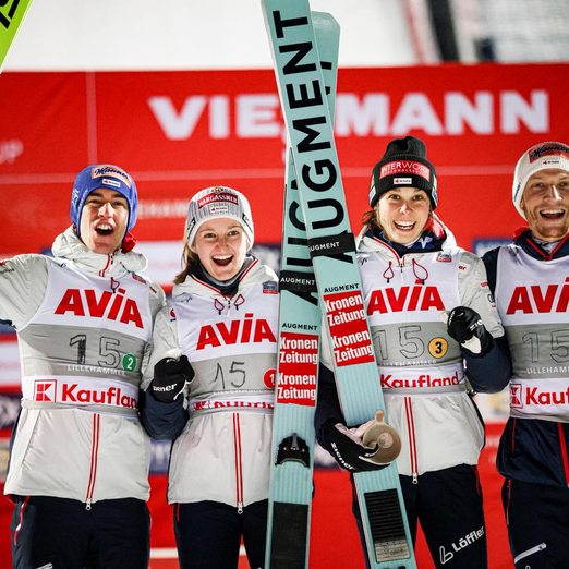 Lillehammer Mixed Freitag Kraft, Mühlbacher, Eder, Hörl