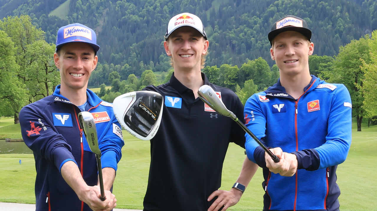 Skispringer Golf Kraft Tschofenig Hörl | © Christof Birbaumer / Kronenzeitung