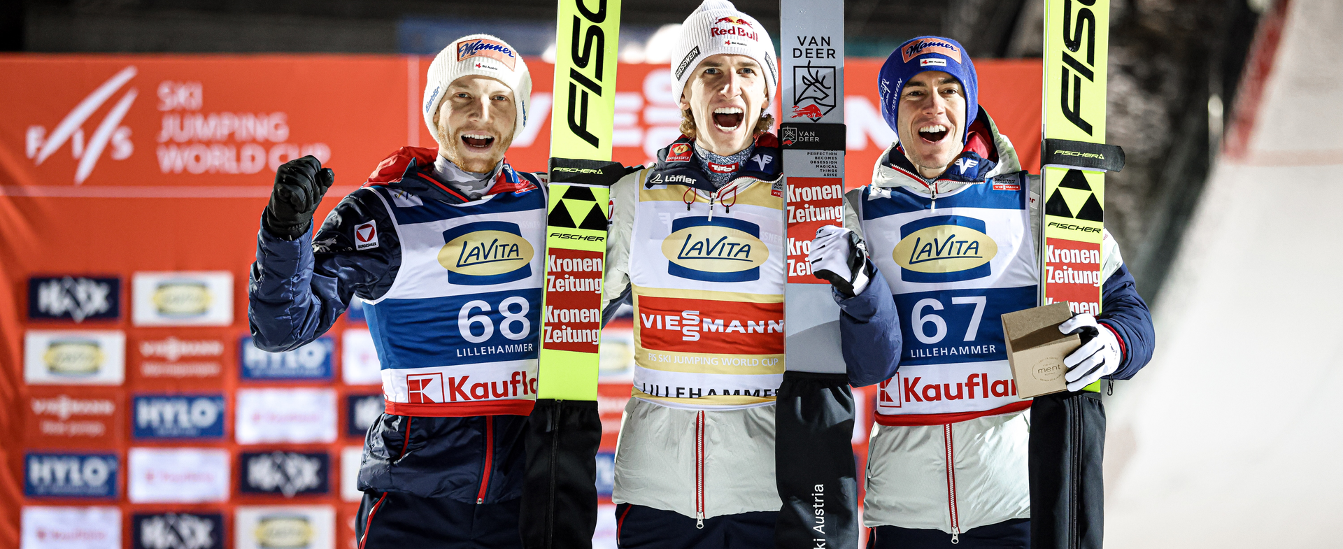 Lillehammer Samstag Hörl Tschofenig Kraft  | © FIS/Action Press/Julia Piatkowska