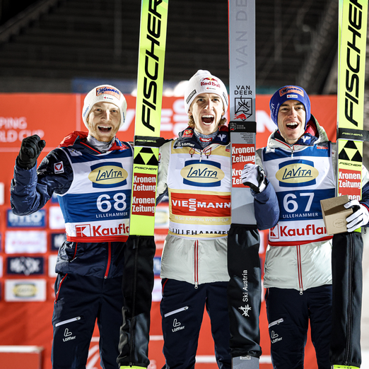 Lillehammer Samstag Hörl Tschofenig Kraft  | © FIS/Action Press/Julia Piatkowska