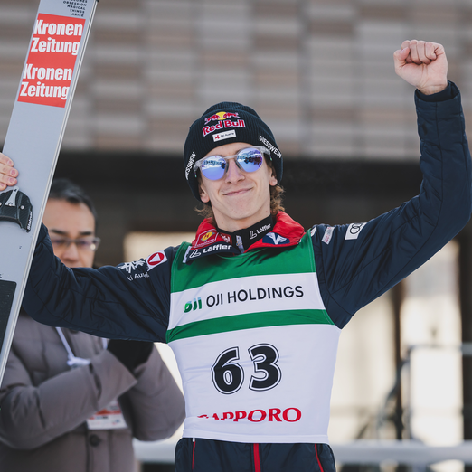 Sapporo Daniel Tschofenig Jubel | © EXPA