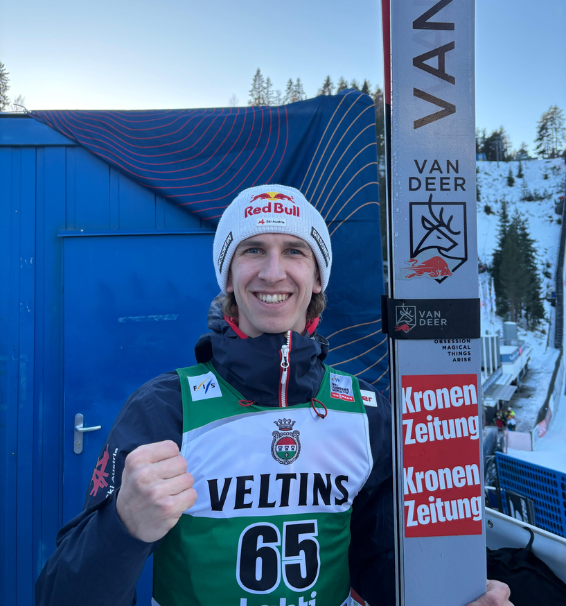 Lahti Tschofenig Jubel | © Ski Austria