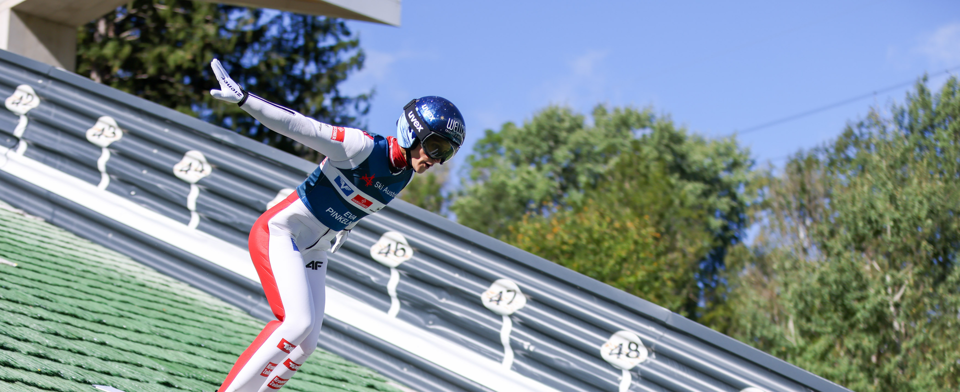 Eva Pinkelnig Comeback Landung | © Ski Austria/Derganc